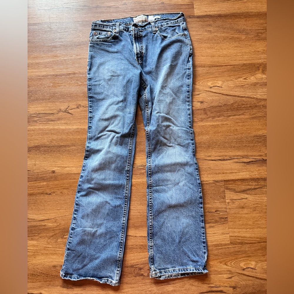 Old Navy Women's Boot Cut Jeans in Light Blue Vintage Y2K